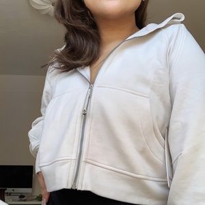 Lululemon Scuba Oversized Full-Zip White Opal